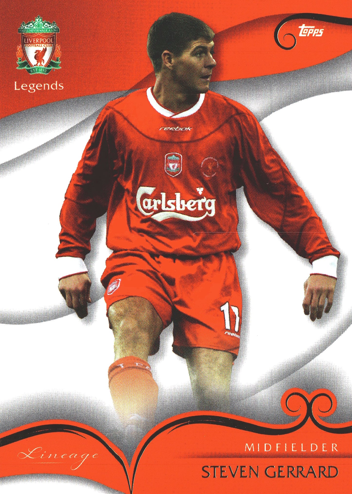 2022 Topps Lineage Liverpool Steven Gerrard #45 Liverpool