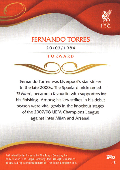 2022 Topps Lineage Liverpool Fernando Torres #48 Liverpool