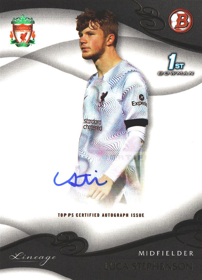 2022 Topps Lineage Liverpool Autograph Luca Stephenson RC 1st #AU-ST