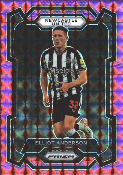 2023 Panini Prizm Premier League Pink Mosaic Elliot Anderson #71 Newcastle United
