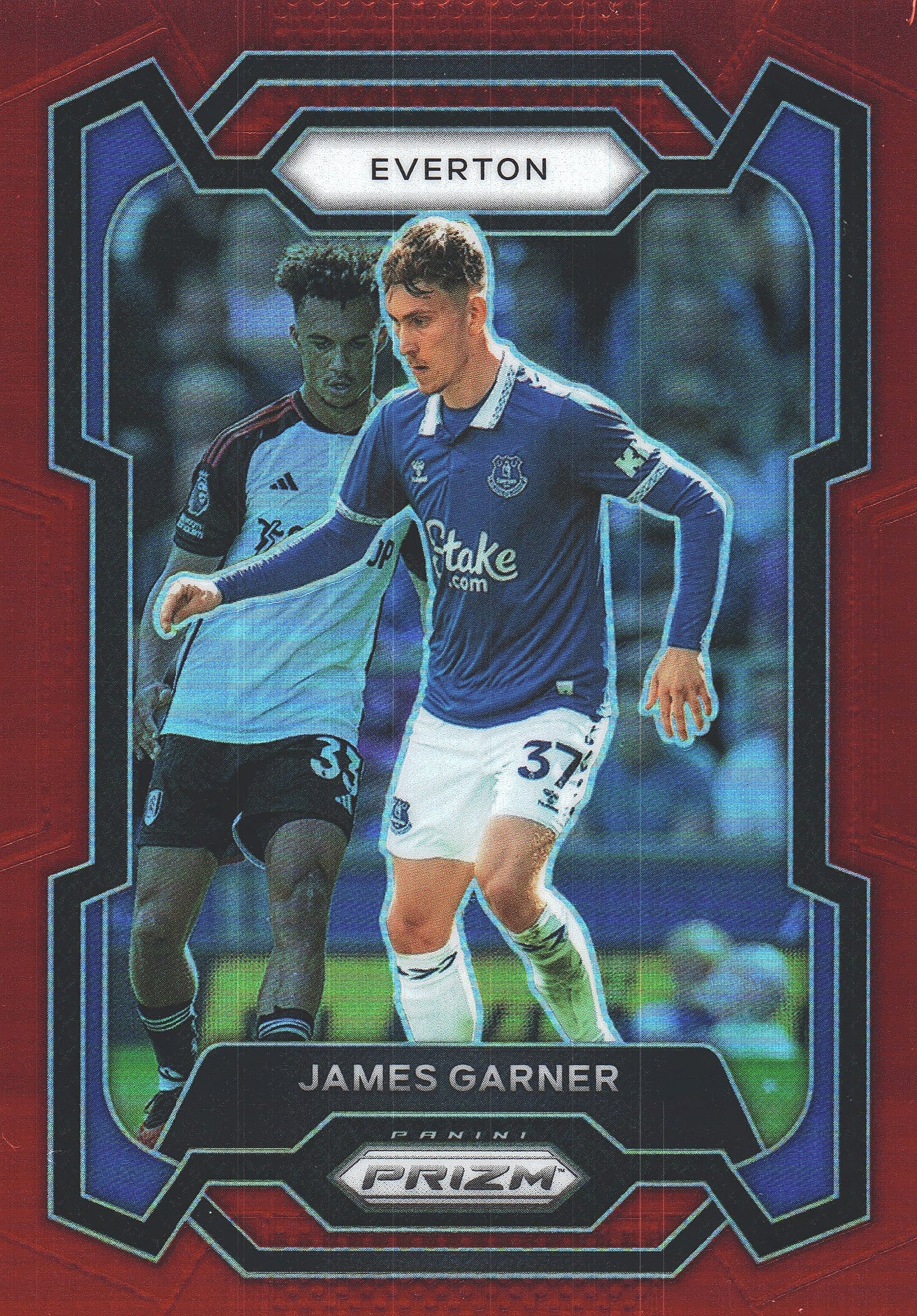 2023 Panini Prizm Premier League Red /199 James Garner #261 Everton