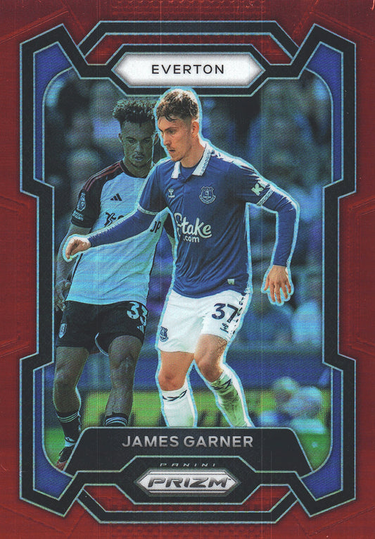 2023 Panini Prizm Premier League Red /199 James Garner #261 Everton