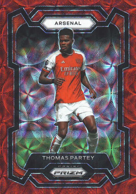 2023 Panini Prizm Premier League Red Scope /30 Thomas Partey #33 Arsenal FC