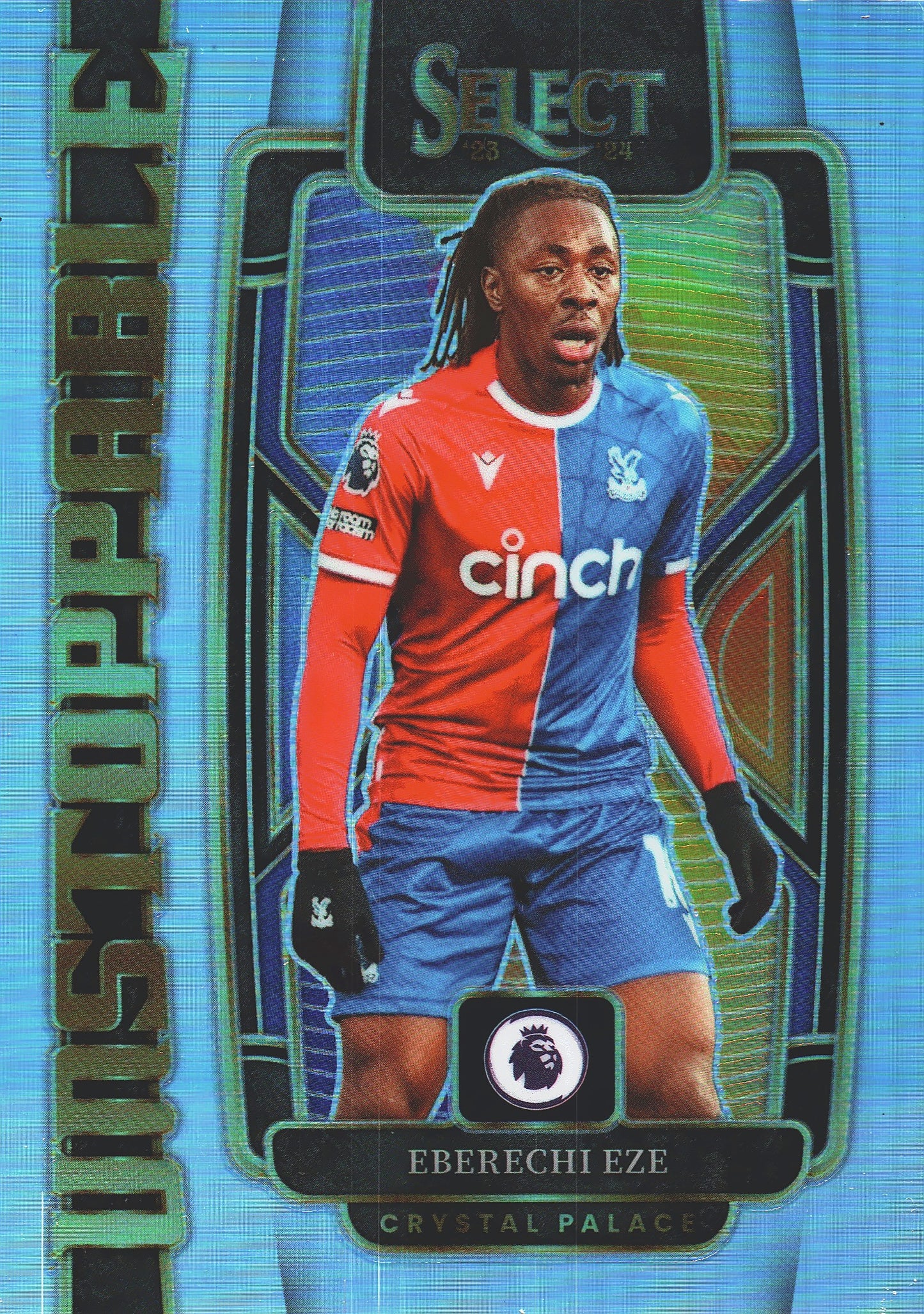 2023 Panini Select Premier League Unstoppable Eberechi Eze #8 Crystal Palace