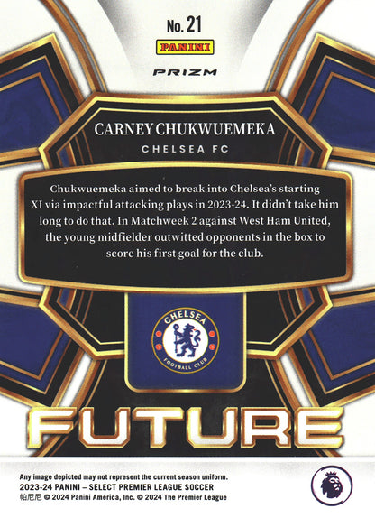 2023 Panini Select Premier League Future Carney Chukwuemeka #21 Chelsea FC