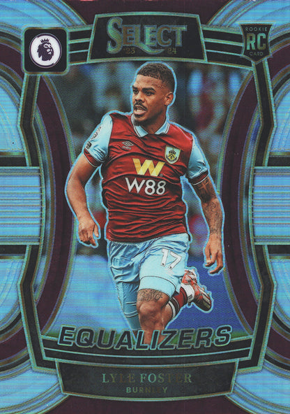 2023 Panini Select Premier League Equalizers Lyle Foster RC #6 Burnley