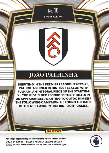 2023 Panini Select Premier League Equalizers Joao Palhinha #10 Fulham