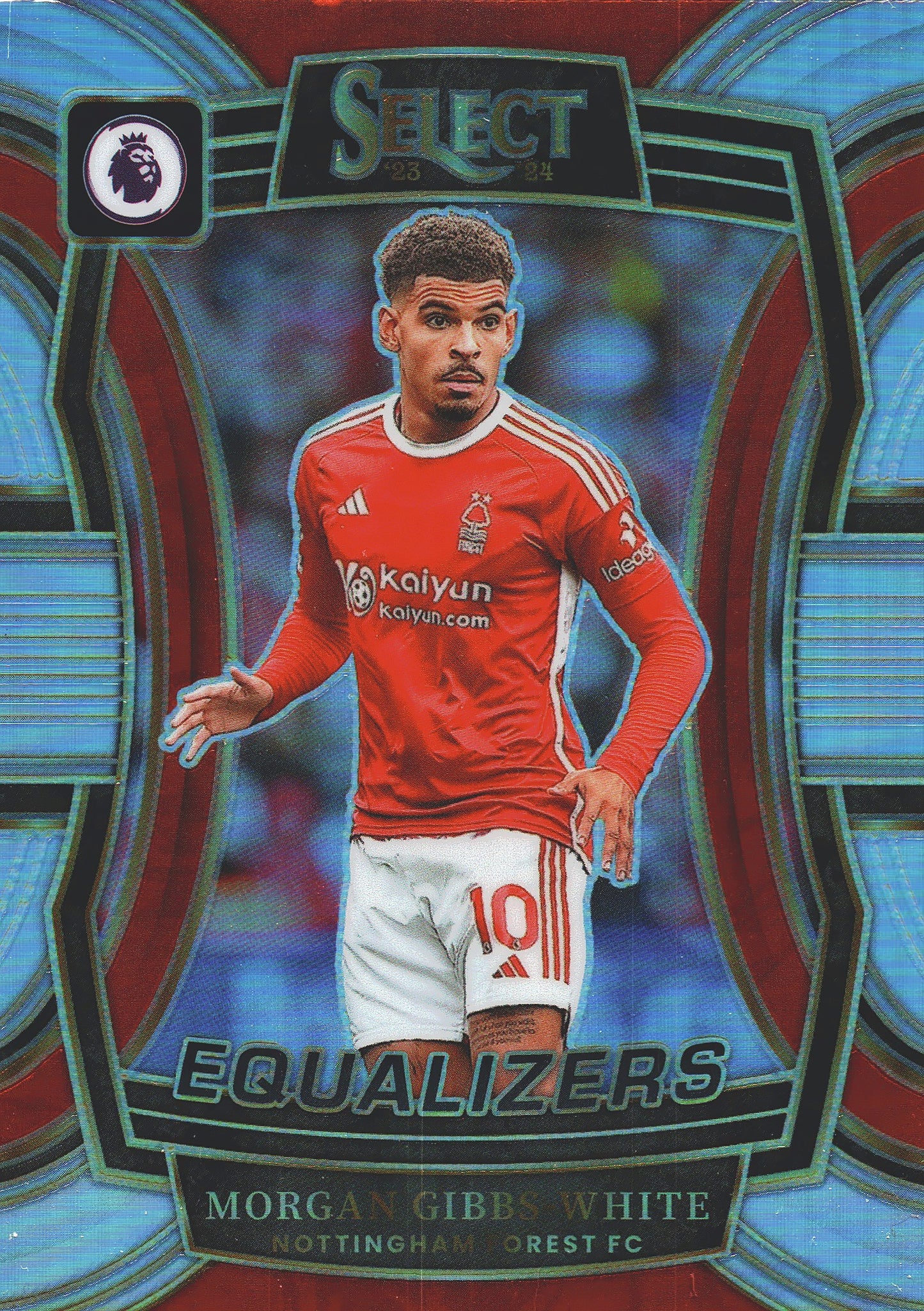 2023 Panini Select Premier League Equalizers Morgan Gibbs-White #16 Nottingham Forest