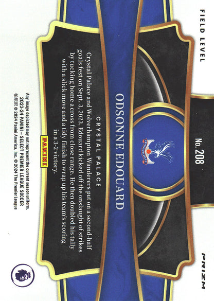 2023 Panini Select Premier League Silver Odsonne Edouard #208 Crystal Palace