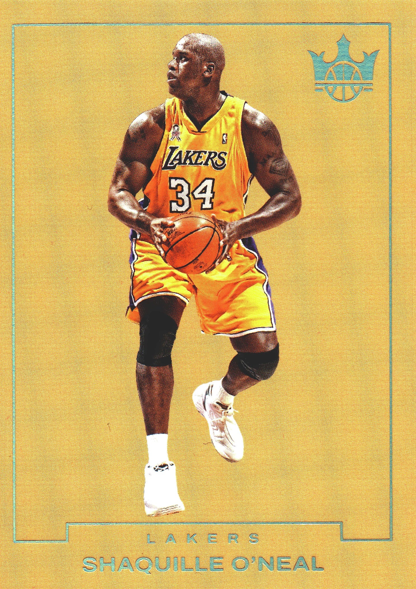 2024 Panini Court Kings Blank Slate Shaquille O'Neal #30 Los Angeles Lakers