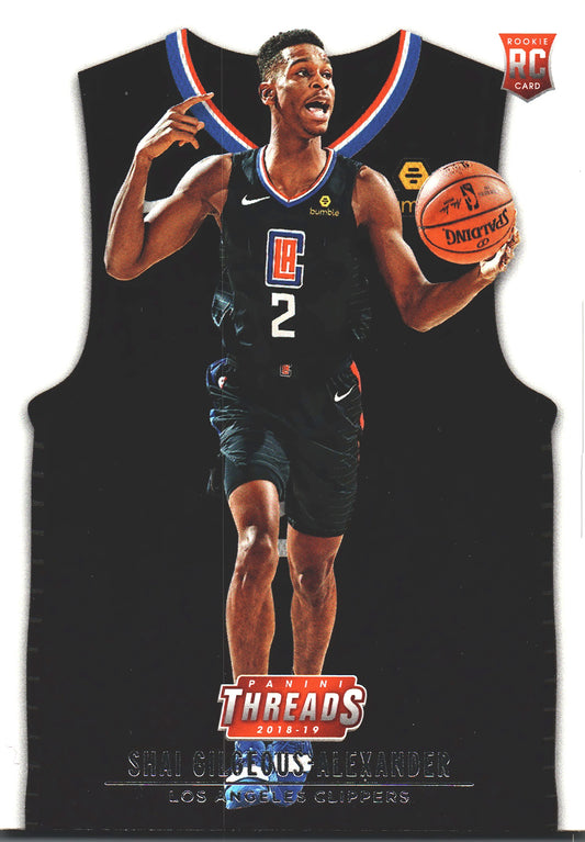 2018 Panini Threads Shai Gilgeous-Alexander RC #191 Los Angeles Clippers