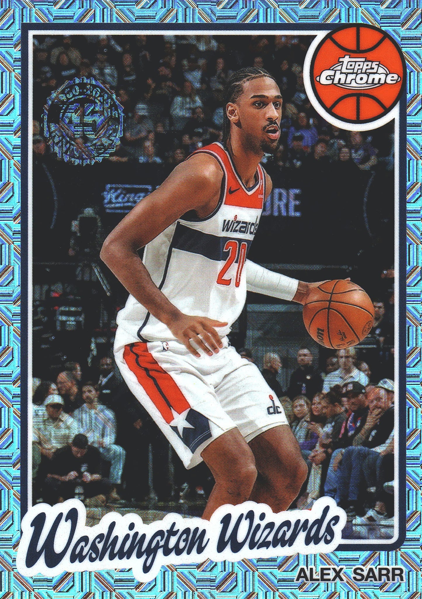 2025 Topps NBA 1980-81 Topps Chrome Mojo Alex Sarr #TC-AR Washington Wizards