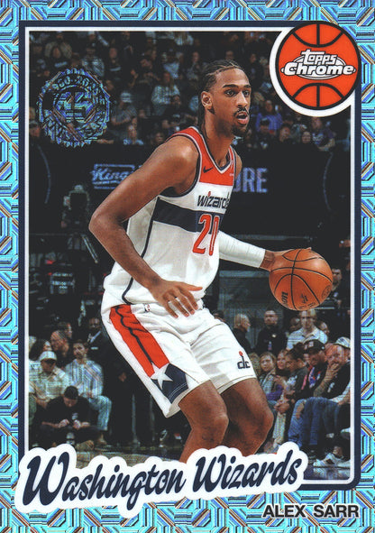 2025 Topps NBA 1980-81 Topps Chrome Mojo Alex Sarr #TC-AR Washington Wizards