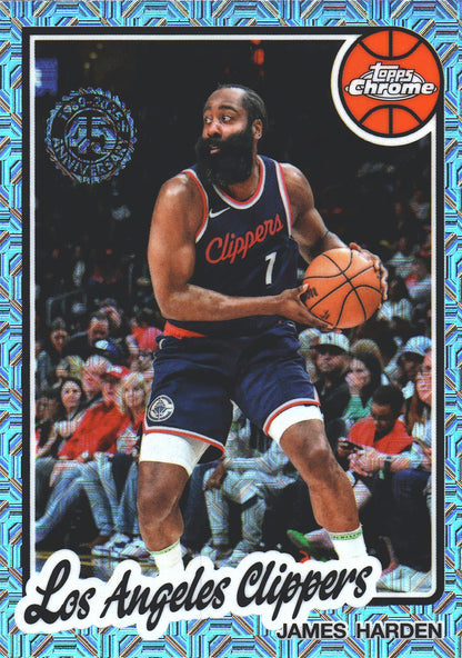2025 Topps NBA 1980-81 Topps Chrome Mojo James Harden #TC-JH Los Angeles Clippers