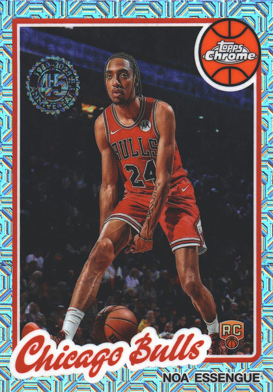 2025 Topps NBA 1980-81 Topps Chrome Mojo Noa Essengue RC #TC-NE Chicago Bulls
