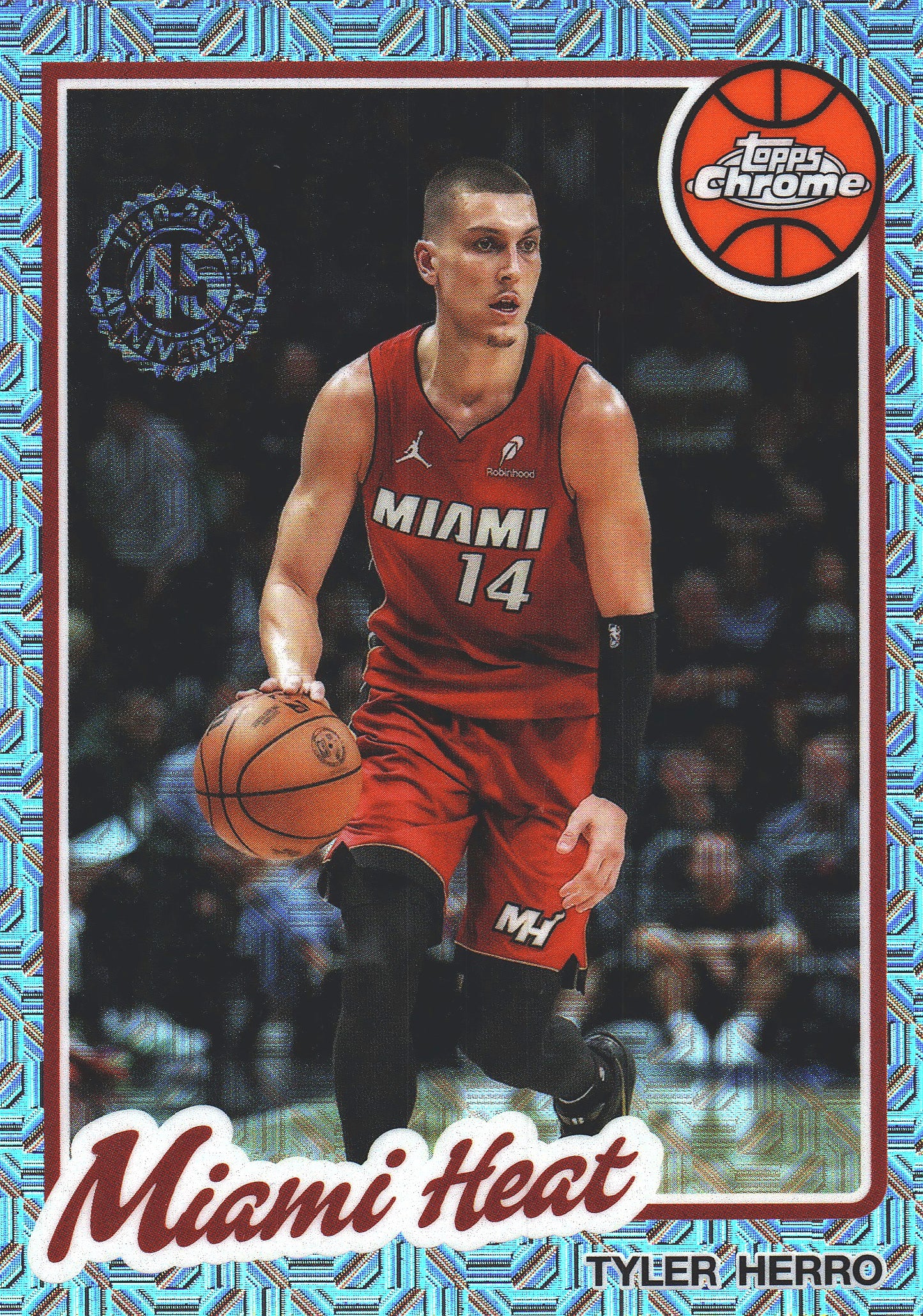 2025 Topps NBA 1980-81 Topps Chrome Mojo Tyler Herro #TC-THR Miami Heat