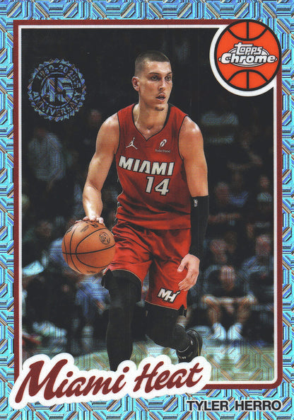2025 Topps NBA 1980-81 Topps Chrome Mojo Tyler Herro #TC-THR Miami Heat