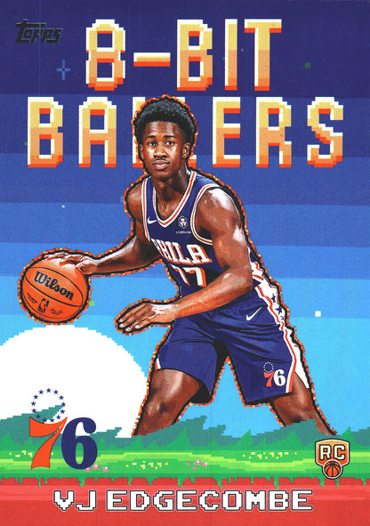 2025 Topps NBA 8-Bit Ballers VJ Edgecombe #8B-33 Philadelphia 76ers