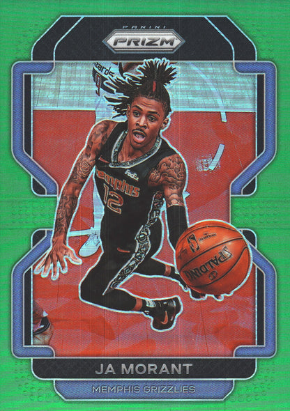 2021 Panini Prizm Green Ja Morant #194 Memphis Grizzlies