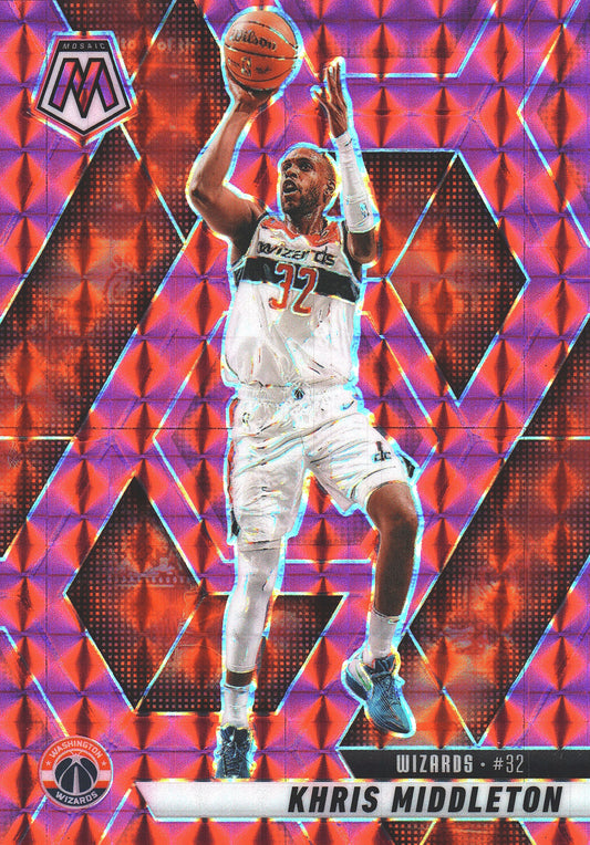 2024 Panini Mosaic Pink /175 Khris Middleton #151 Washington Wizards