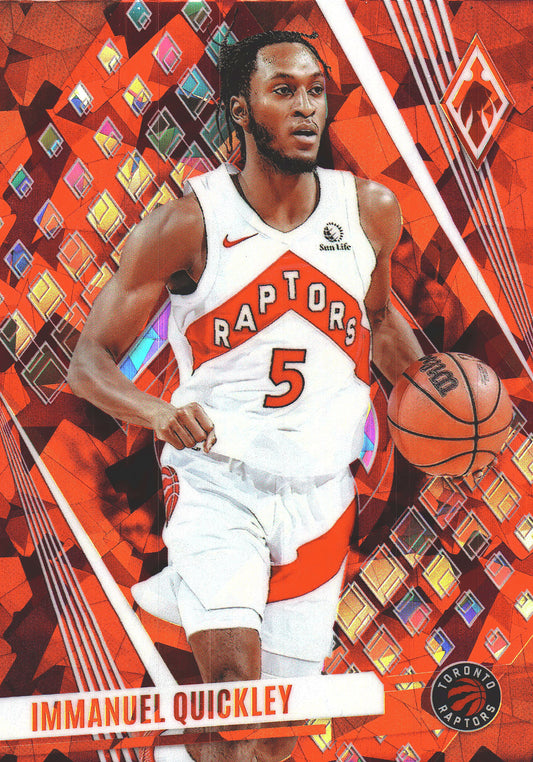 2023 Panini Phoenix Red Ice Immanuel Quickley #7 Toronto Raptors