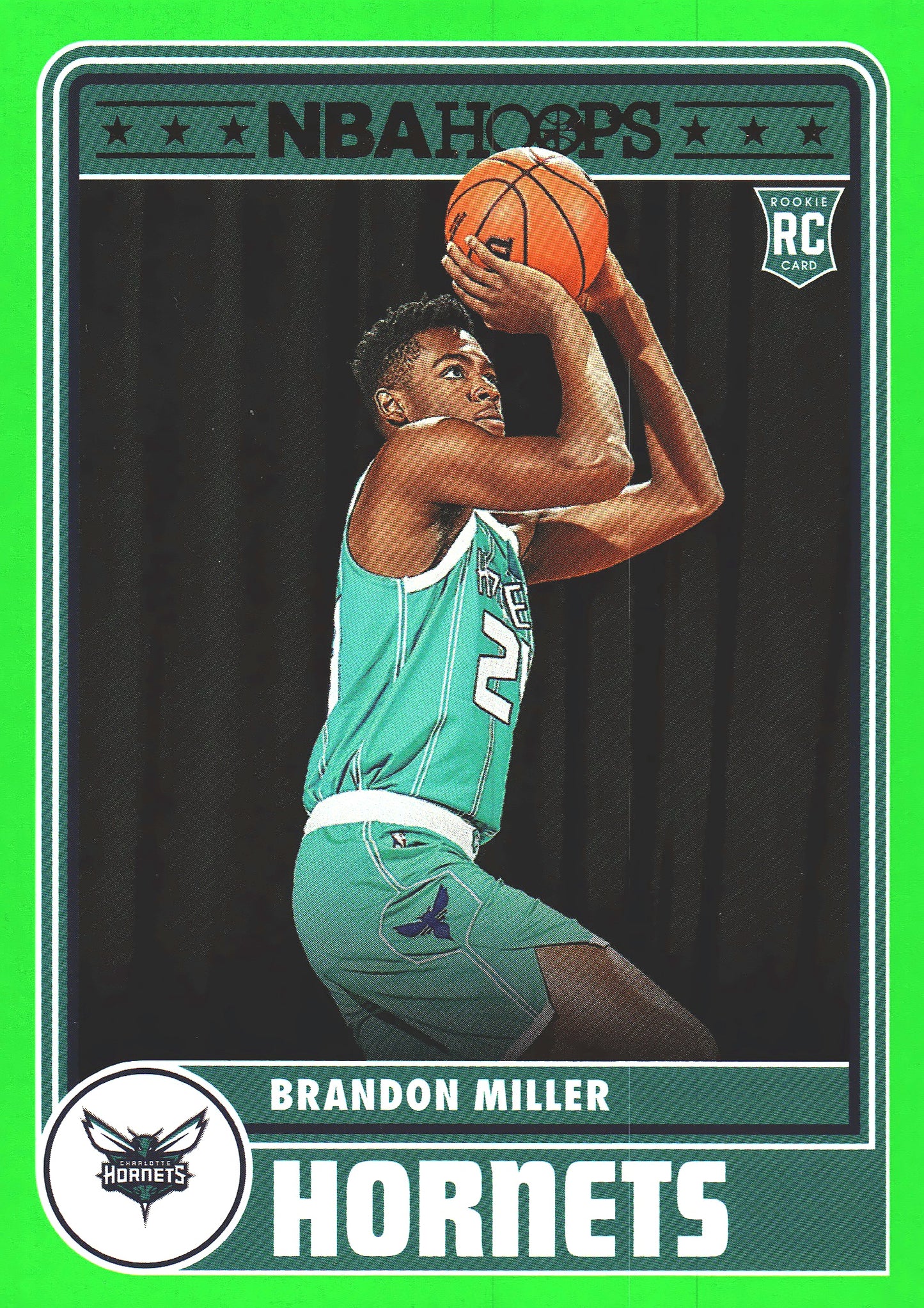 2023 Panini Hoops Green Brandon Miller RC #284 Charlotte Hornets