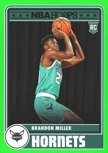 2023 Panini Hoops Green Brandon Miller RC #284 Charlotte Hornets