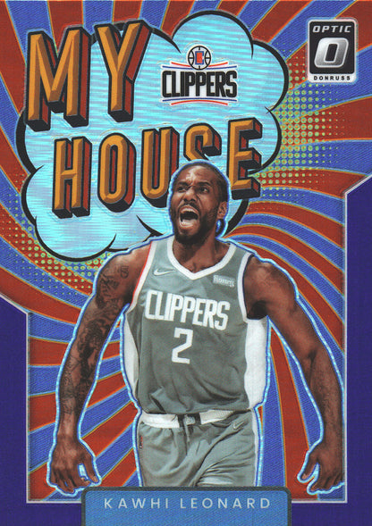 2021 Panini Donruss Optic My House Purple Kawhi Leonard #7 Los Angeles Clippers