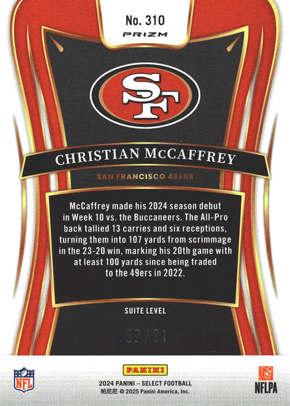 2024 Panini Select Dragon Scale /81 Christian McCaffrey San Francisco 49ers