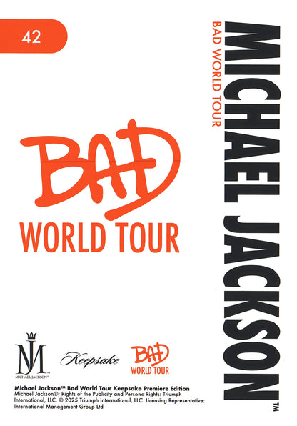 2026 Keepsake Michael Jackson Bad World Tour Spotlight #42