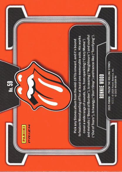 2025 Panini Prizm The Rolling Stones Silver Ronnie Wood #59