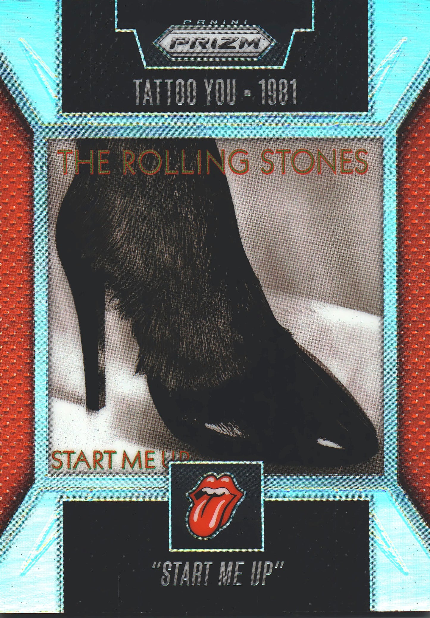 2025 Panini Prizm The Rolling Stones Singles Artwork Silver Tattoo You - Start Me Up #25