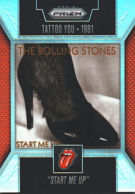 2025 Panini Prizm The Rolling Stones Singles Artwork Silver Tattoo You - Start Me Up #25
