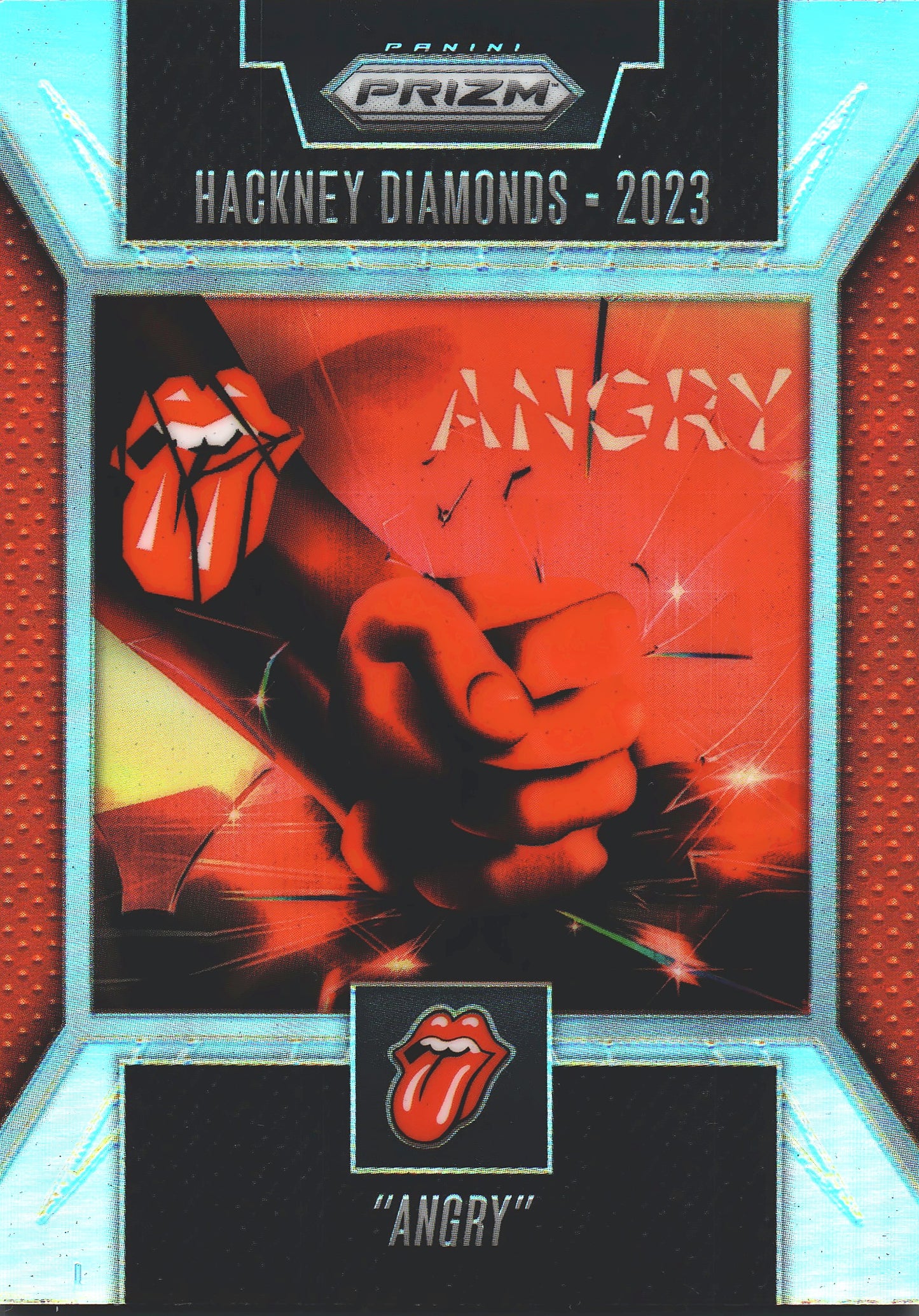 2025 Panini Prizm The Rolling Stones Singles Artwork Silver Hackney Diamonds - Angry #40