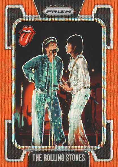 2025 Panini Prizm The Rolling Stones Orange Wave /259 Ronnie Wood #47 The Rolling Stones