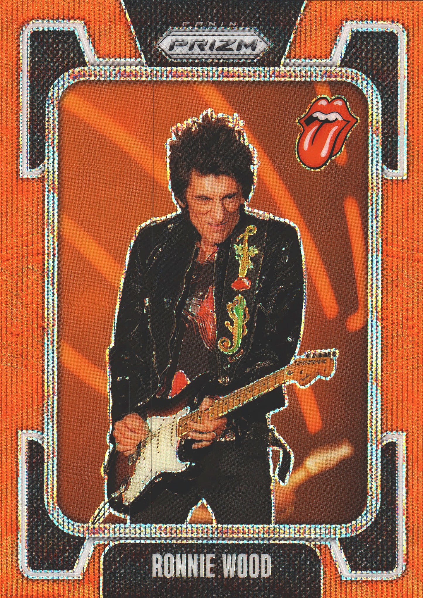 2025 Panini Prizm The Rolling Stones Orange Wave /259 #51 The Rolling Stones