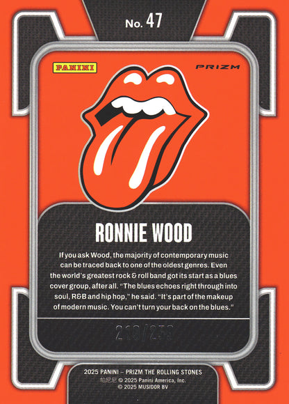 2025 Panini Prizm The Rolling Stones Orange Wave /259 #51 The Rolling Stones