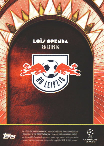 2024 Topps Deco Loïs Openda Red /10 RB Leipzig