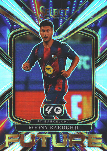 2025 Panini Select La Liga Future Roony Bardghji Silver #1 FC Barcelona