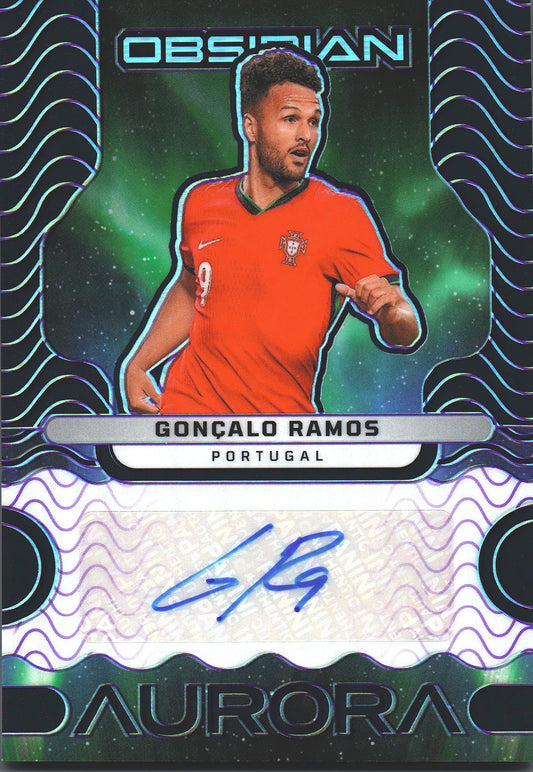 2023 Panini Obsidian Aurora autograph Gonçalo Ramos /50 #AA-GT Portugal