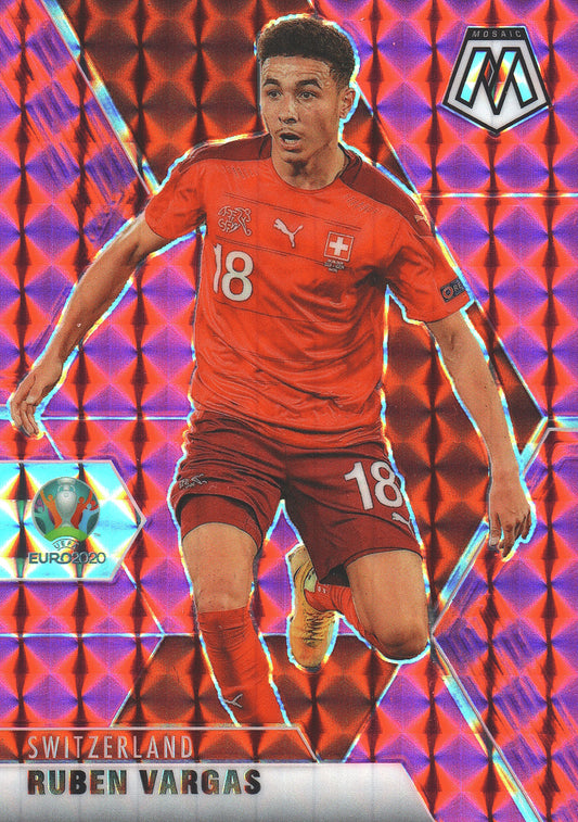 2020 Panini Mosaic Euro Ruben Vargas Pink /25 #178 Switzerland