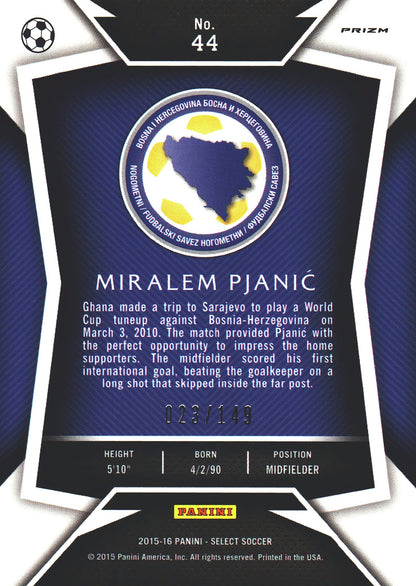 2015 Panini Select FIFA Orange /149 Miralem Pjanić #44 Bosnia