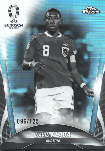 2024 Topps Chrome Euro David Alaba White /125 #52 Austria