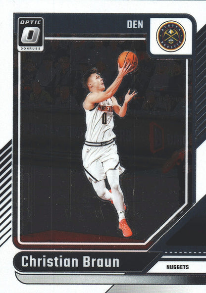 2024 Panini Donruss Optic Christian Braun #101 Denver Nuggets