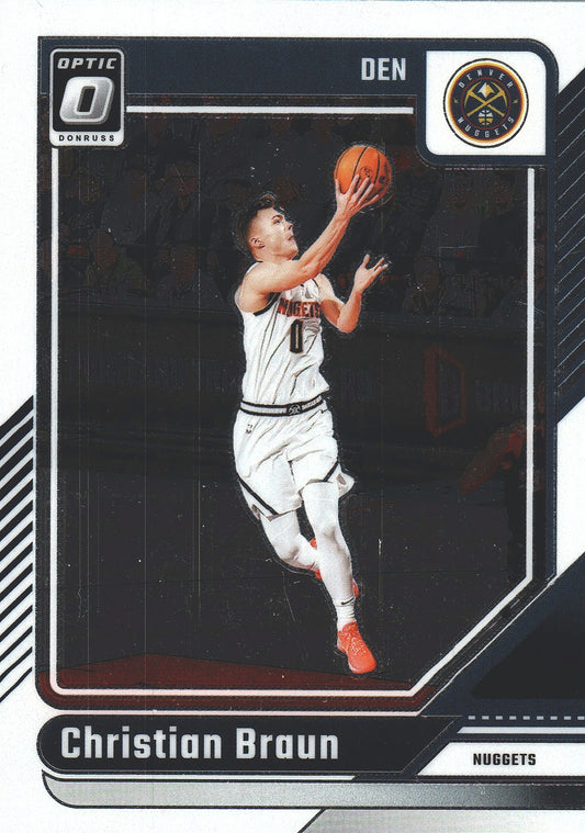 2024 Panini Donruss Optic Christian Braun #101 Denver Nuggets
