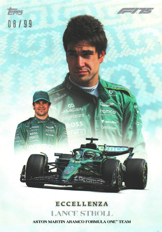2025 Topps Eccellenza Formula 1 Trionfo /99 Lance Stroll Aston Martin F1