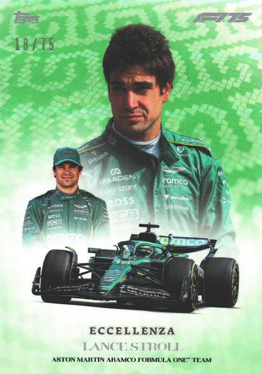 2025 Topps Eccellenza Formula 1 Trionfo /75 Lance Stroll Aston Martin F1