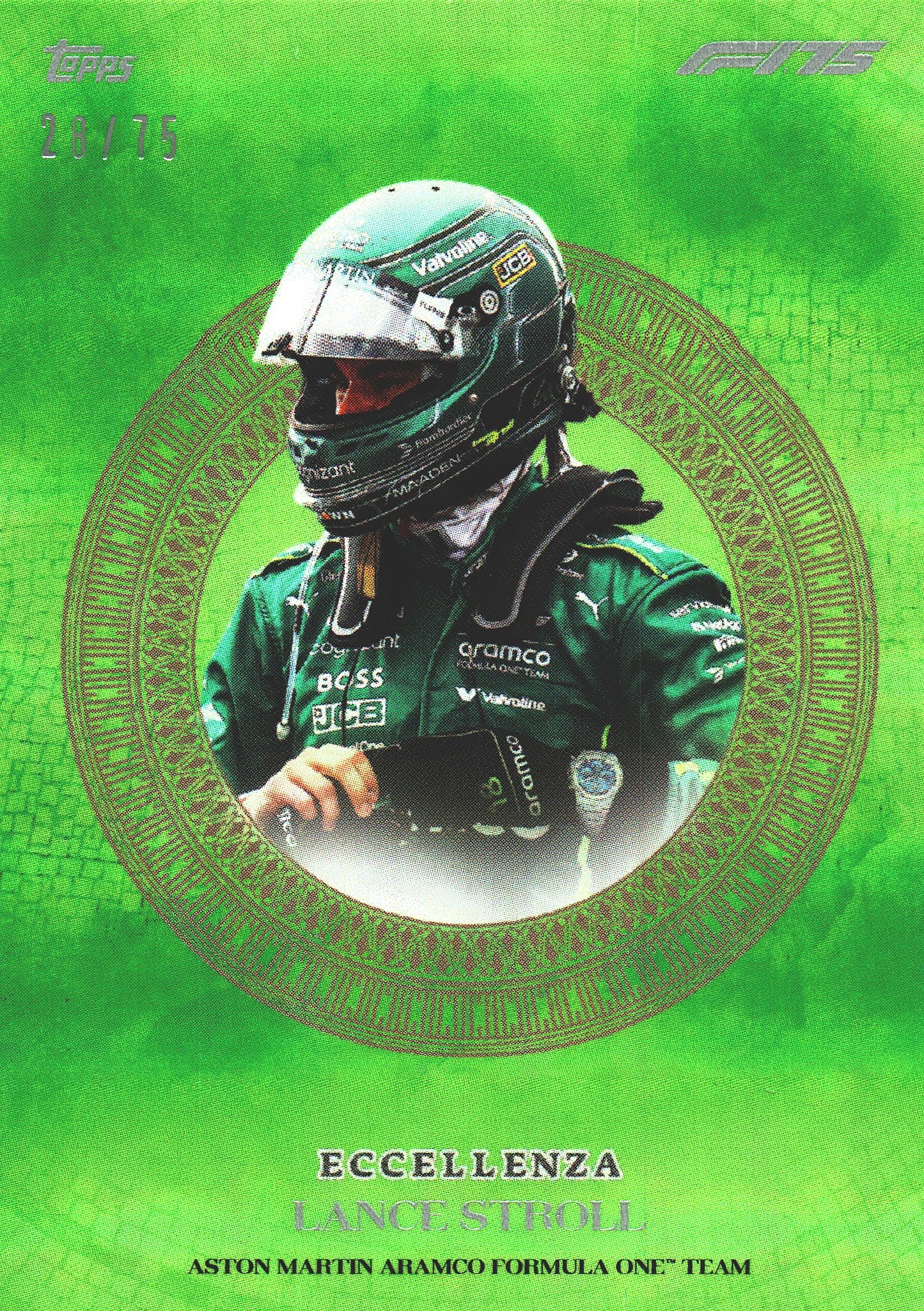 2025 Topps Eccellenza Formula 1 Lance Stroll /75 Aston Martin F1