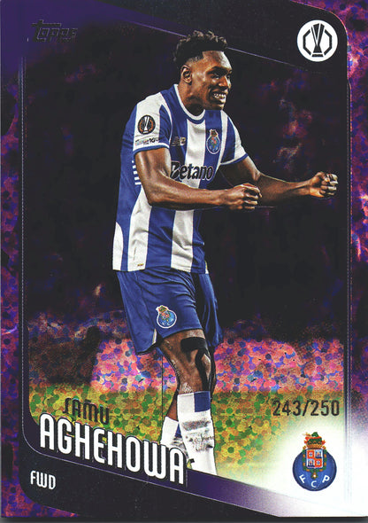 2025 Topps Flagship UCC Purple /250 Samu Aghehowa #133 FC Porto