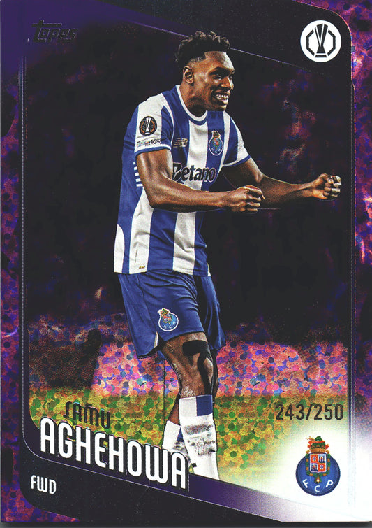 2025 Topps Flagship UCC Purple /250 Samu Aghehowa #133 FC Porto